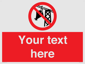 Custom prohibition do not fly kites near overhead electrical power lines